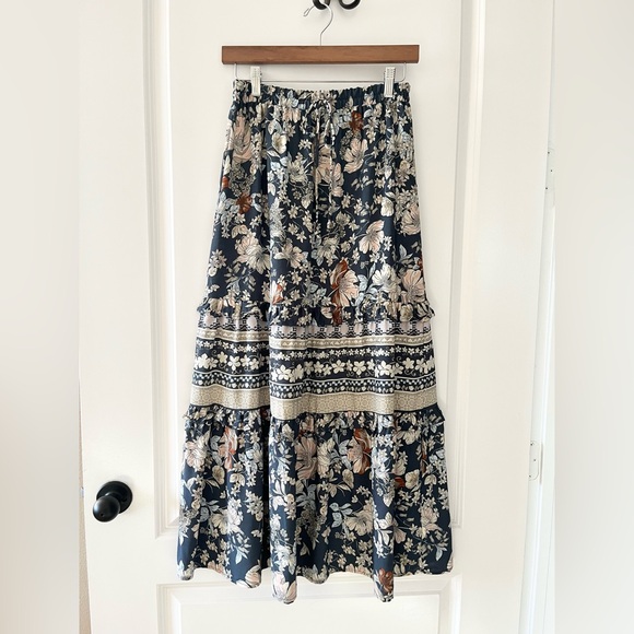 Sienna Sky Dresses & Skirts - Sienna Sky Navy Floral Maxi Skirt